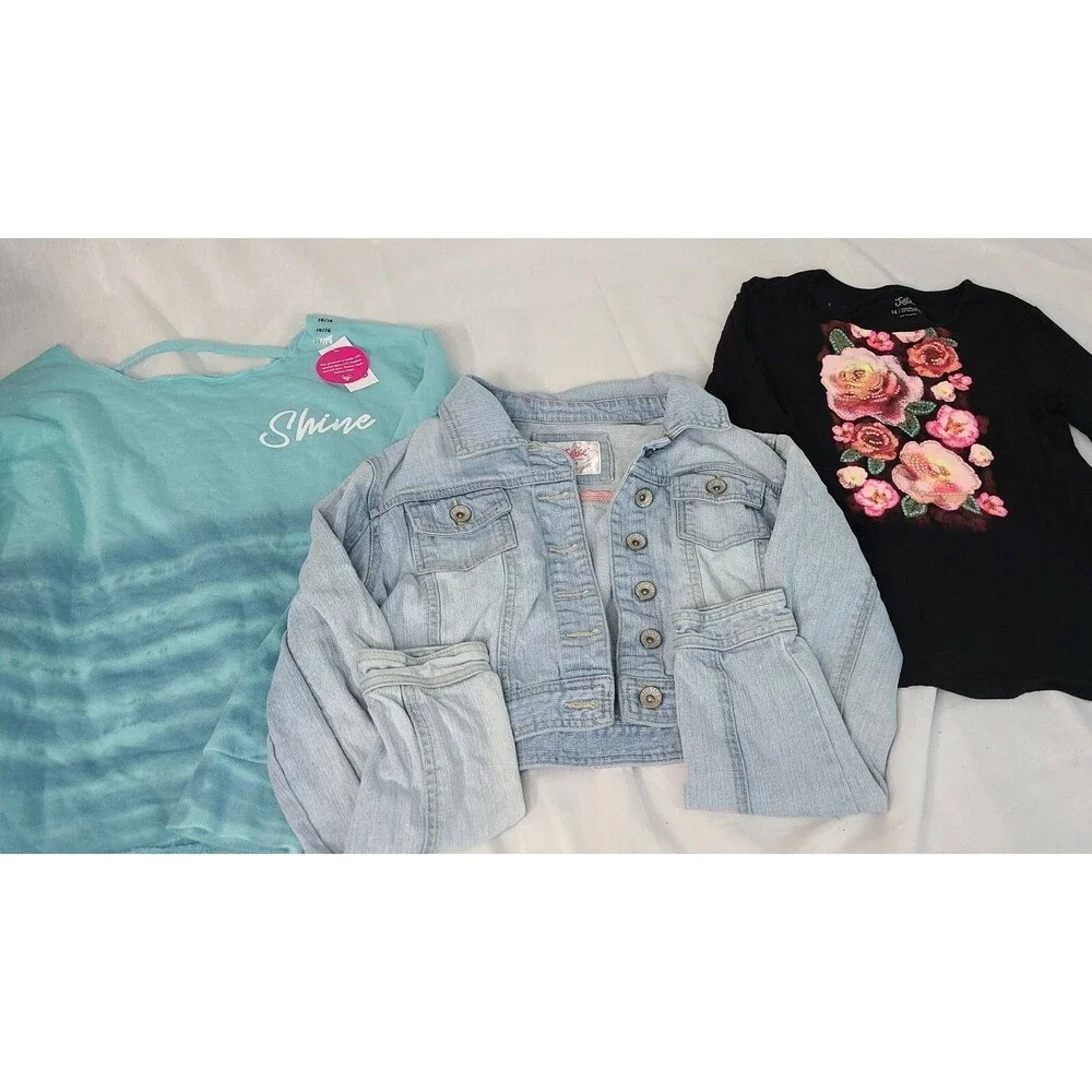 Girls 14 All Justice 3 piece Fall Winter Lot includes Jean Jacket